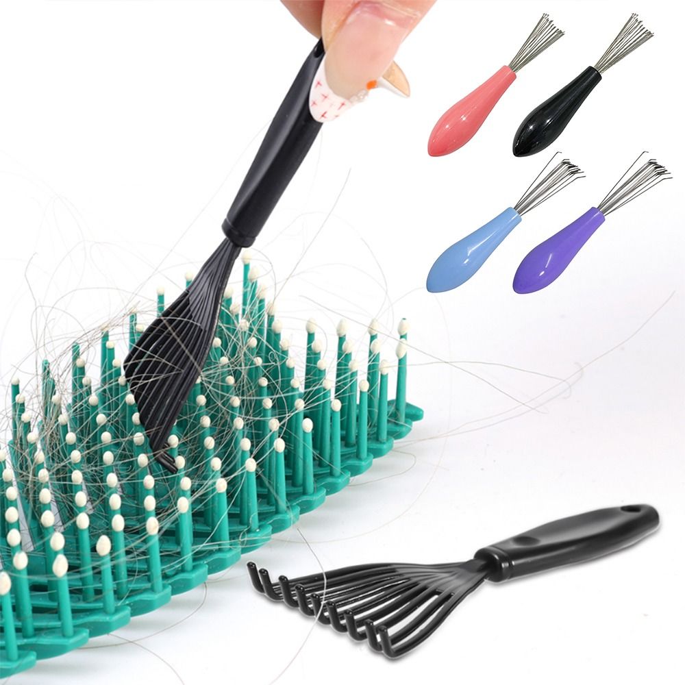 Hair Care Tools - 플라스틱 손잡이 내장 헤어 브러시 클리너,