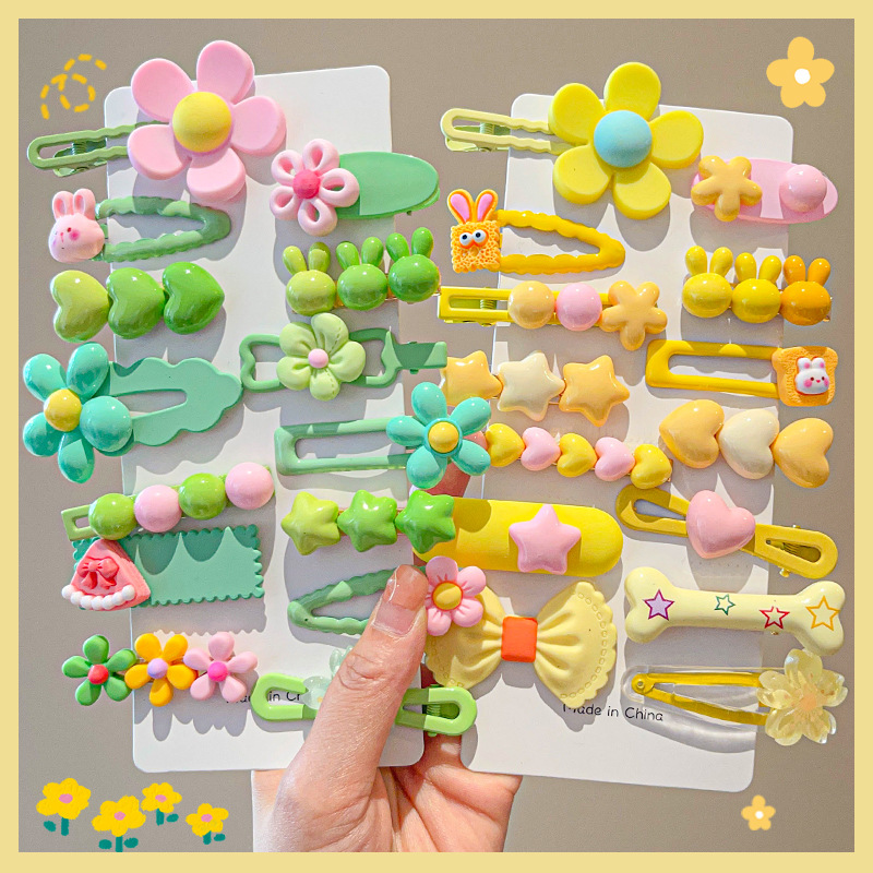 Hair Care Color - 14-8 개/대 캔디 컬러 만화 Bowknot
