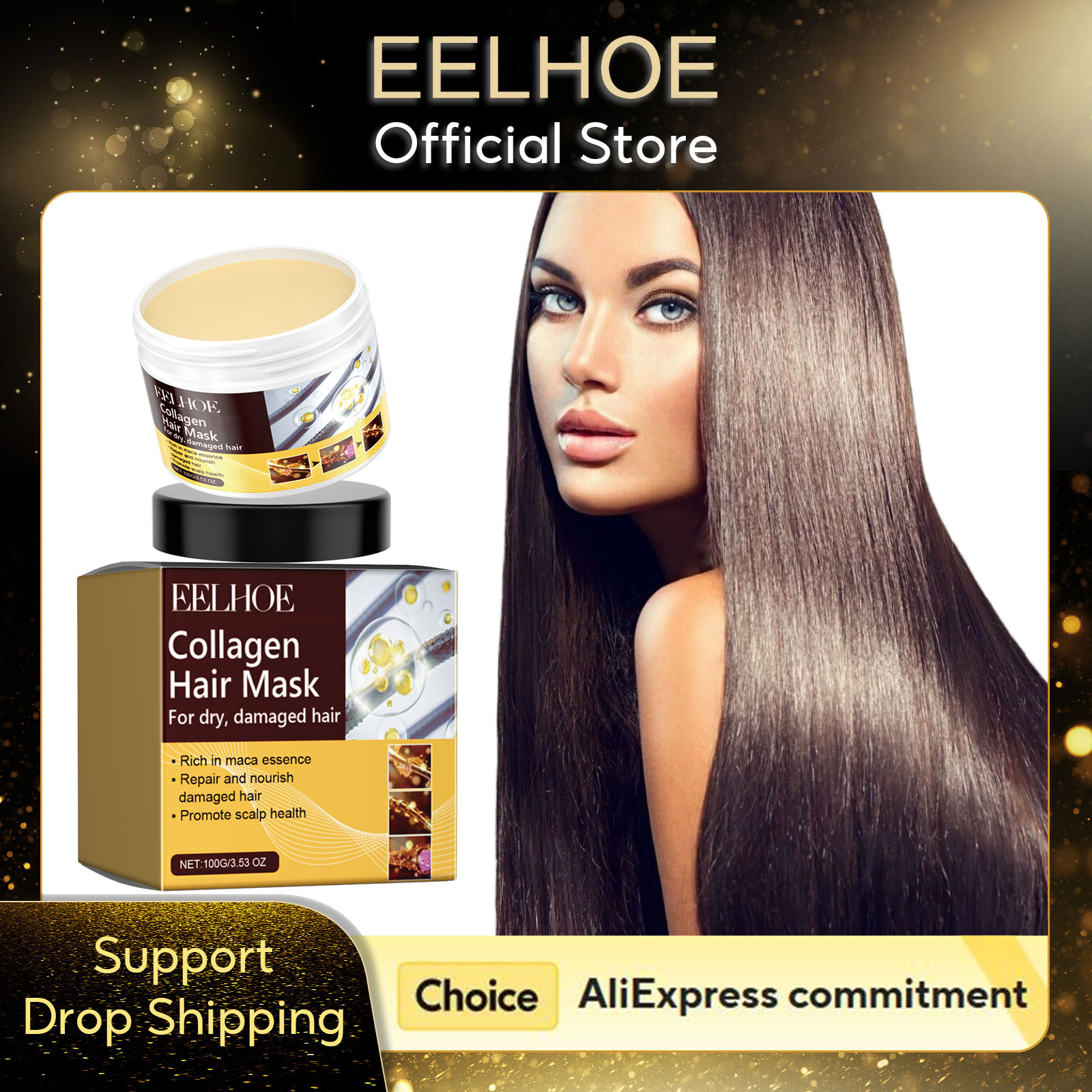 Hair Care Elseve - EELHOE 콜라겐 헤어 마스크, 매우 건조하고