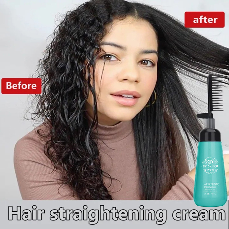 Keratin Treatment Set - 케라틴 헤어 스트레이트닝 크림 및 빗