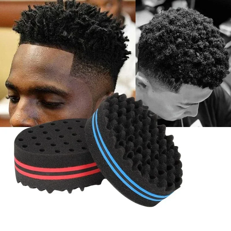 Twist Sponge Coil - 타원형 양면 매직 트위스트 헤어 브러시,