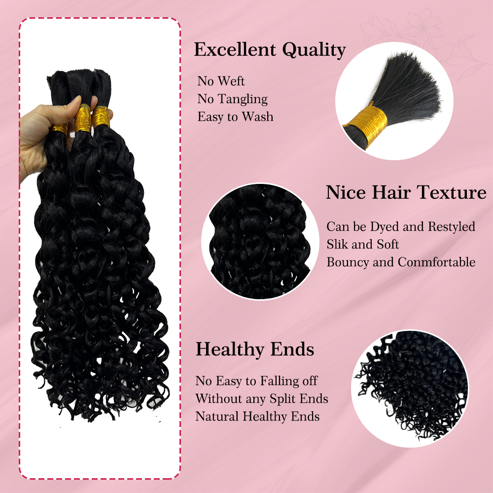 알리 퀸 헤어 워터 웨이브 벌크 헤어 번들 브레이드 인 - Hair Care Color 리뷰 및 가격