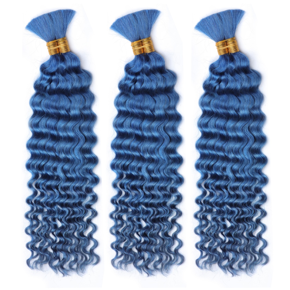 # 블루 딥 웨이브 보헤미안 브레이드 인모 벌크 브레이 - Hair Care Color 리뷰 및 가격