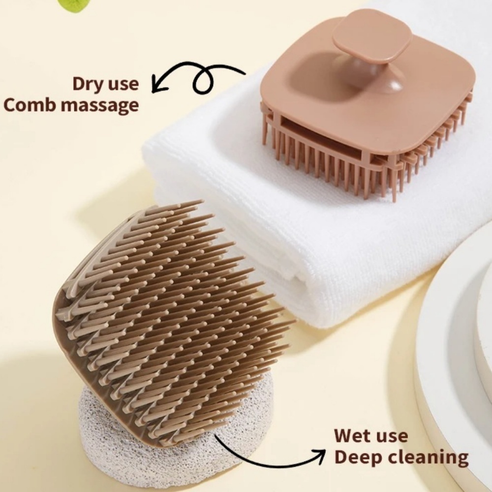 1pcs 스퀘어 샴푸 브러쉬 헤드 두피 마사지 빗 헤어 - Scalp Scrub Exfoliant 리뷰 및 가격