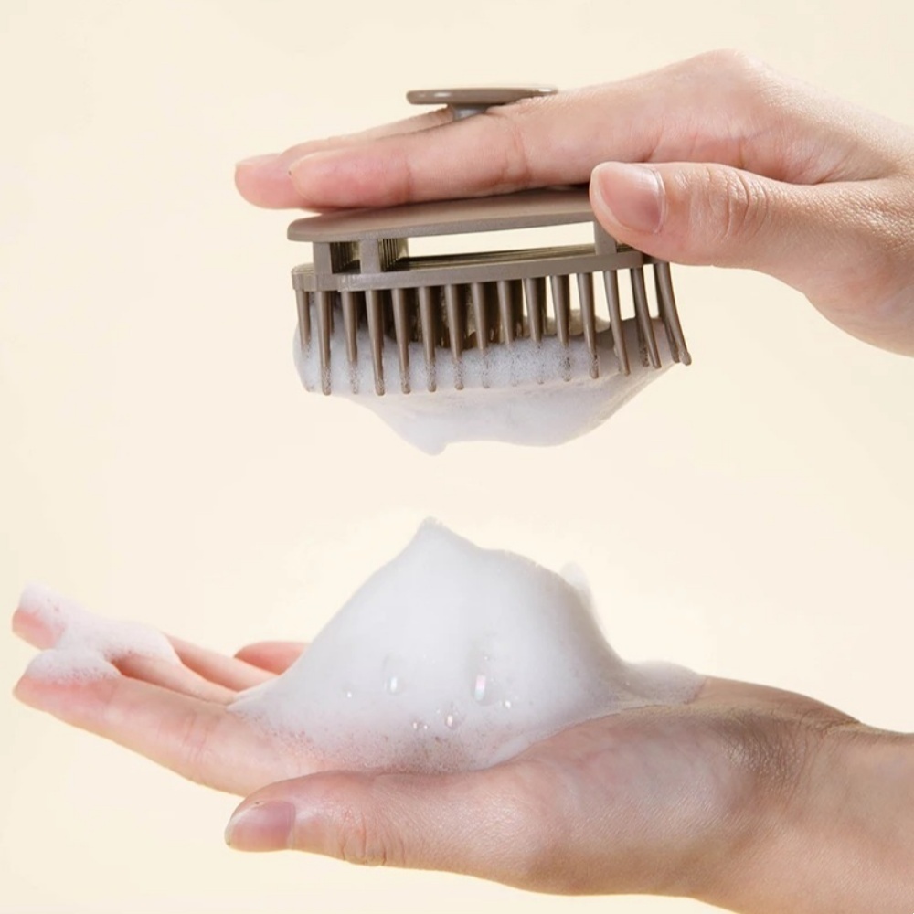 1pcs 스퀘어 샴푸 브러쉬 헤드 두피 마사지 빗 헤어 - Scalp Scrub Exfoliant 리뷰 및 가격