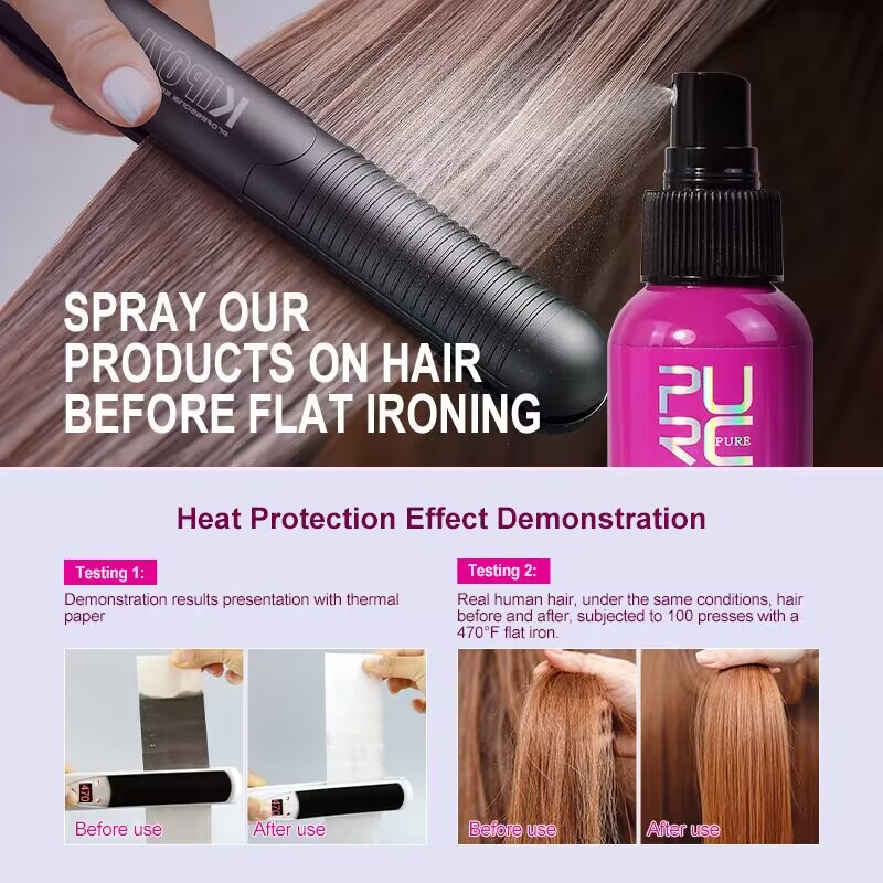 PURC 히트 프로텍턴트 스프레이 코코넛 오일 곱슬머리 - Hair Care Heat Protectant 리뷰 및 가격