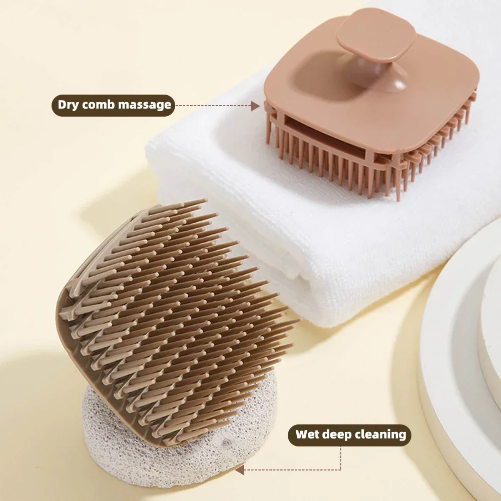1pcs 스퀘어 샴푸 브러시 헤드 두피 마사지 빗 헤어 - Scalp Scrub Exfoliant 리뷰 및 가격