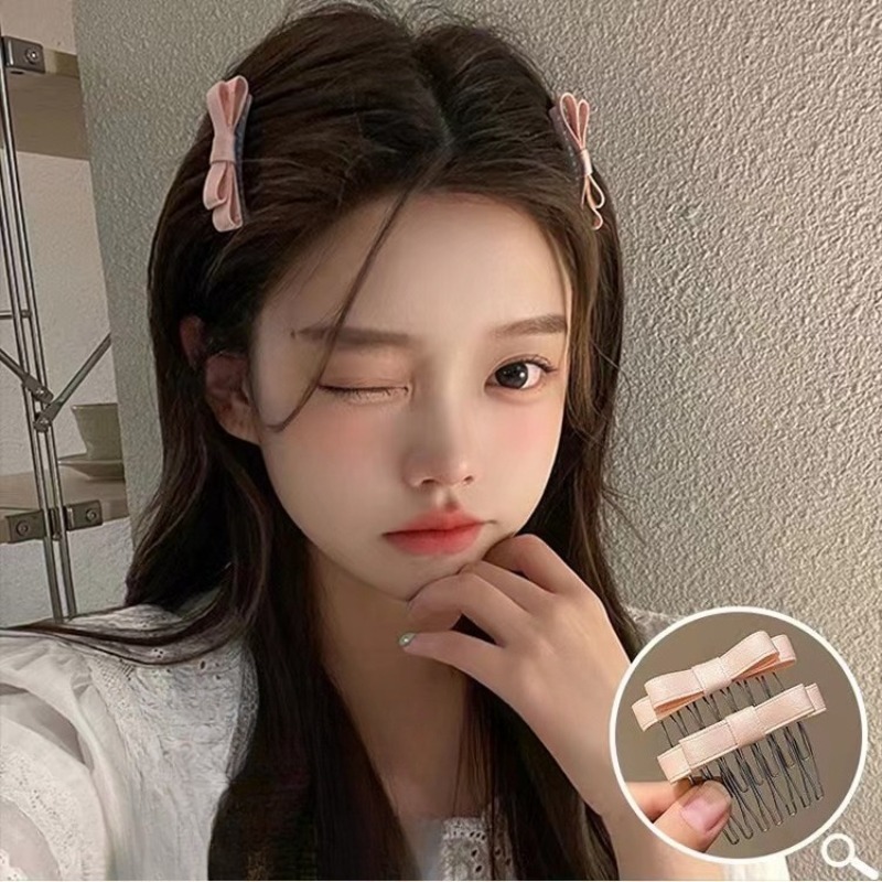 2개 세트 세련되고 사랑스러운 발레 리본 빗 프랑스 헤 - Clip In Hair Piece 리뷰 및 가격