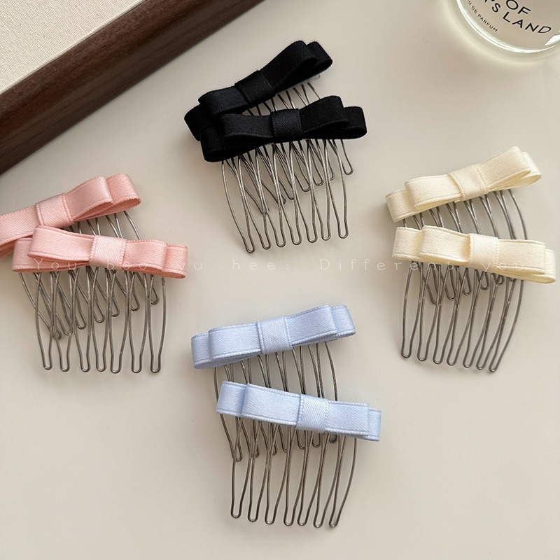 2개 세트 세련되고 사랑스러운 발레 리본 빗 프랑스 헤 - Clip In Hair Piece 리뷰 및 가격