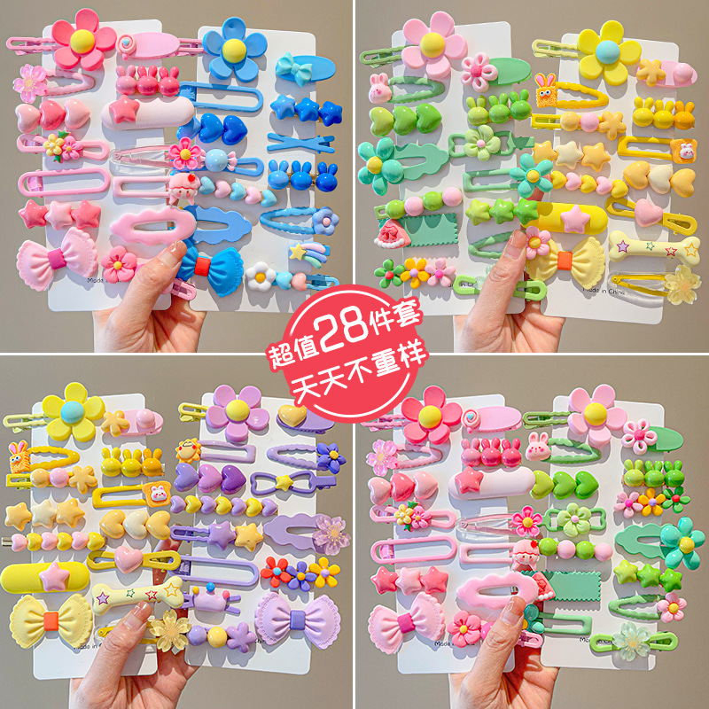 14-8 개/대 캔디 컬러 만화 Bowknot 꽃 헤어 - Hair Care Color 리뷰 및 가격