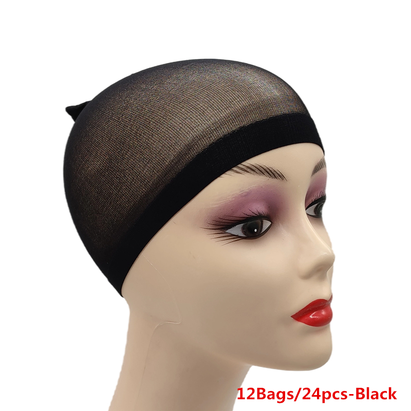 12개입/24개 패션 신축성 가발캡 나일론 메쉬 헤어넷 - Wig Cap Stocking 리뷰 및 가격