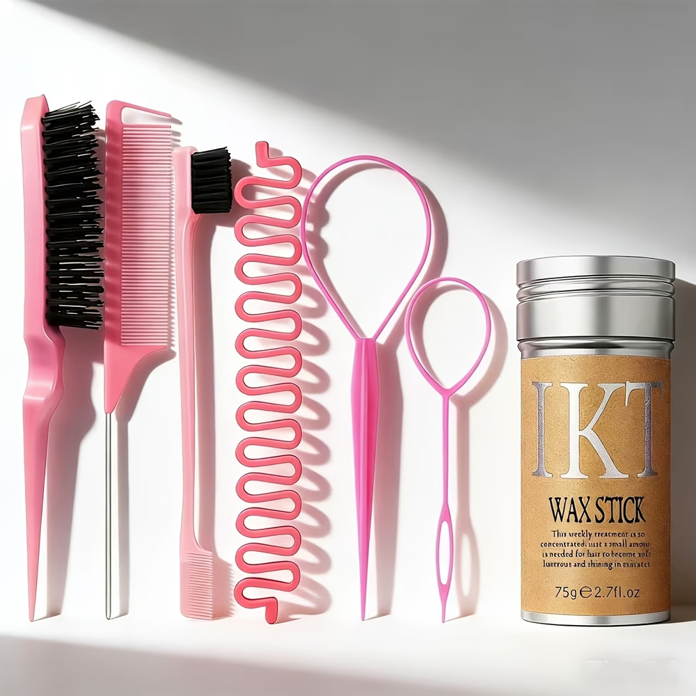 7종 헤어 스타일링 케어 세트 (헤어 왁스, 빗, 브레 - Hair Care Tools 리뷰 및 가격