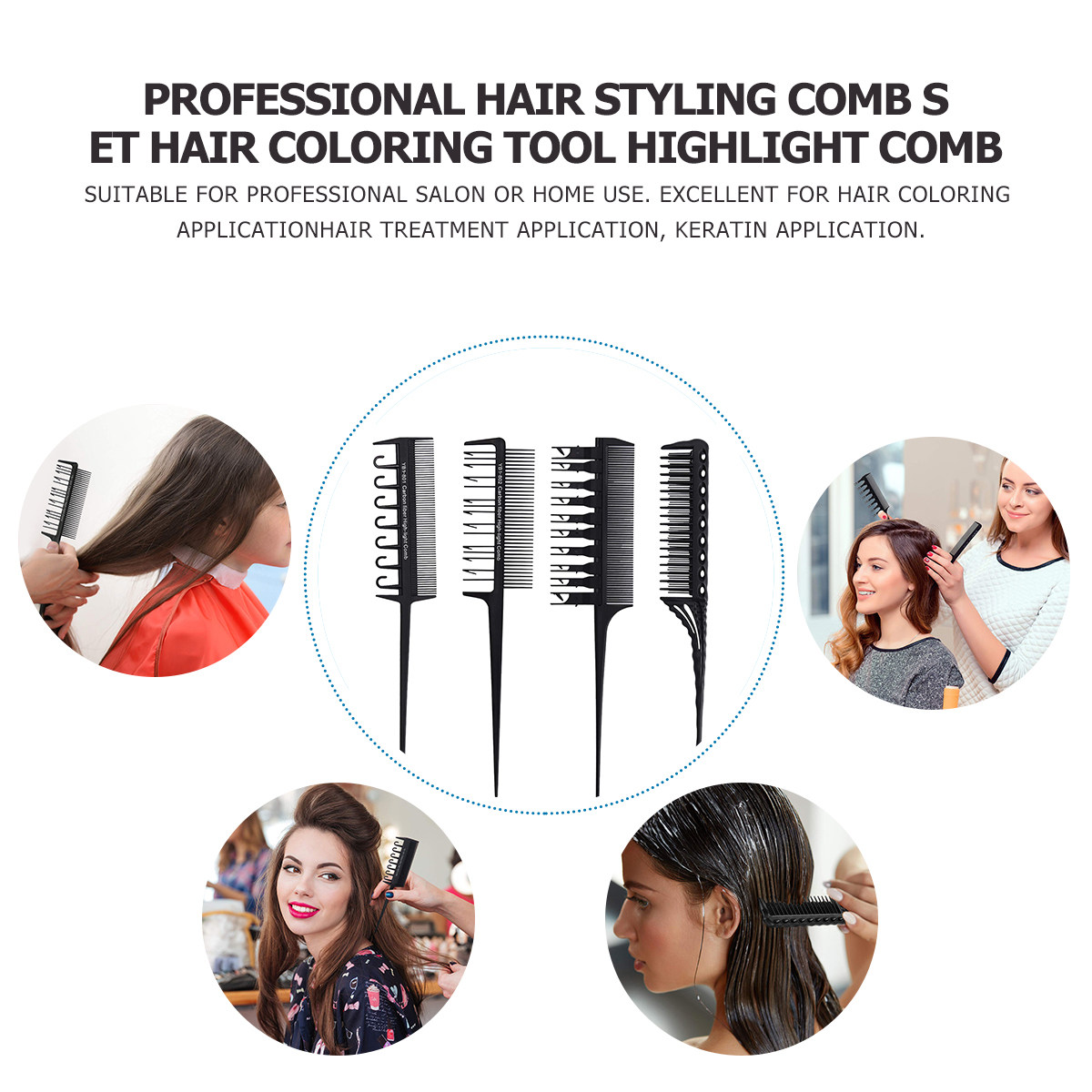 4종 헤어 염색 빗 세트, 살롱급 케라틴 트리트먼트 염 - Keratin Treatment Set 리뷰 및 가격