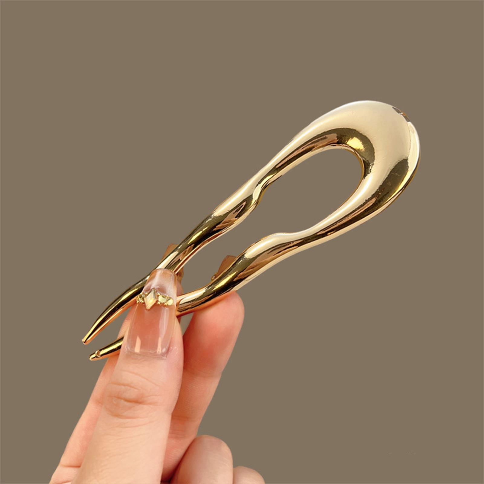 심플 메탈 합금 헤어핀 U자형 기질 강화 트위스트 더블 - Hair Care Tools 리뷰 및 가격