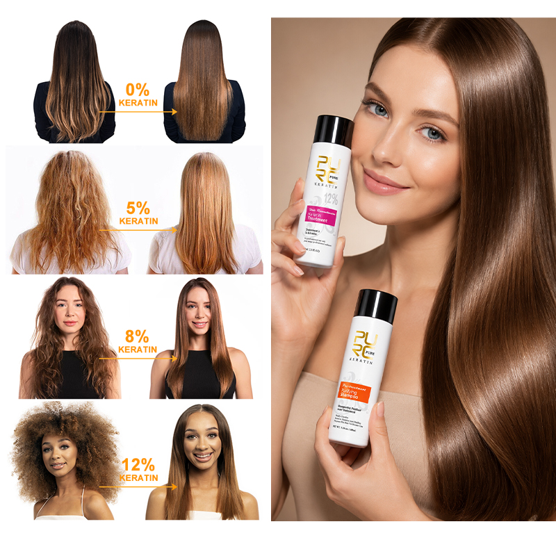 PURC 브라질 케라틴 헤어 트리트먼트 곱슬머리 손상  - Keratin Treatment Set 리뷰 및 가격