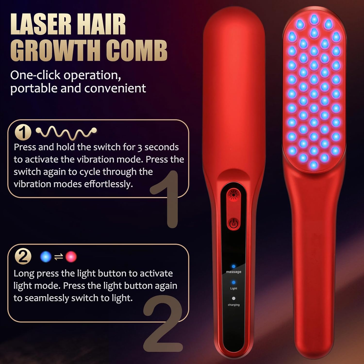 레이저 발모 빗, 남녀 모두에게 적합한 적색광 발모 치 - Hair Care Elseve 리뷰 및 가격