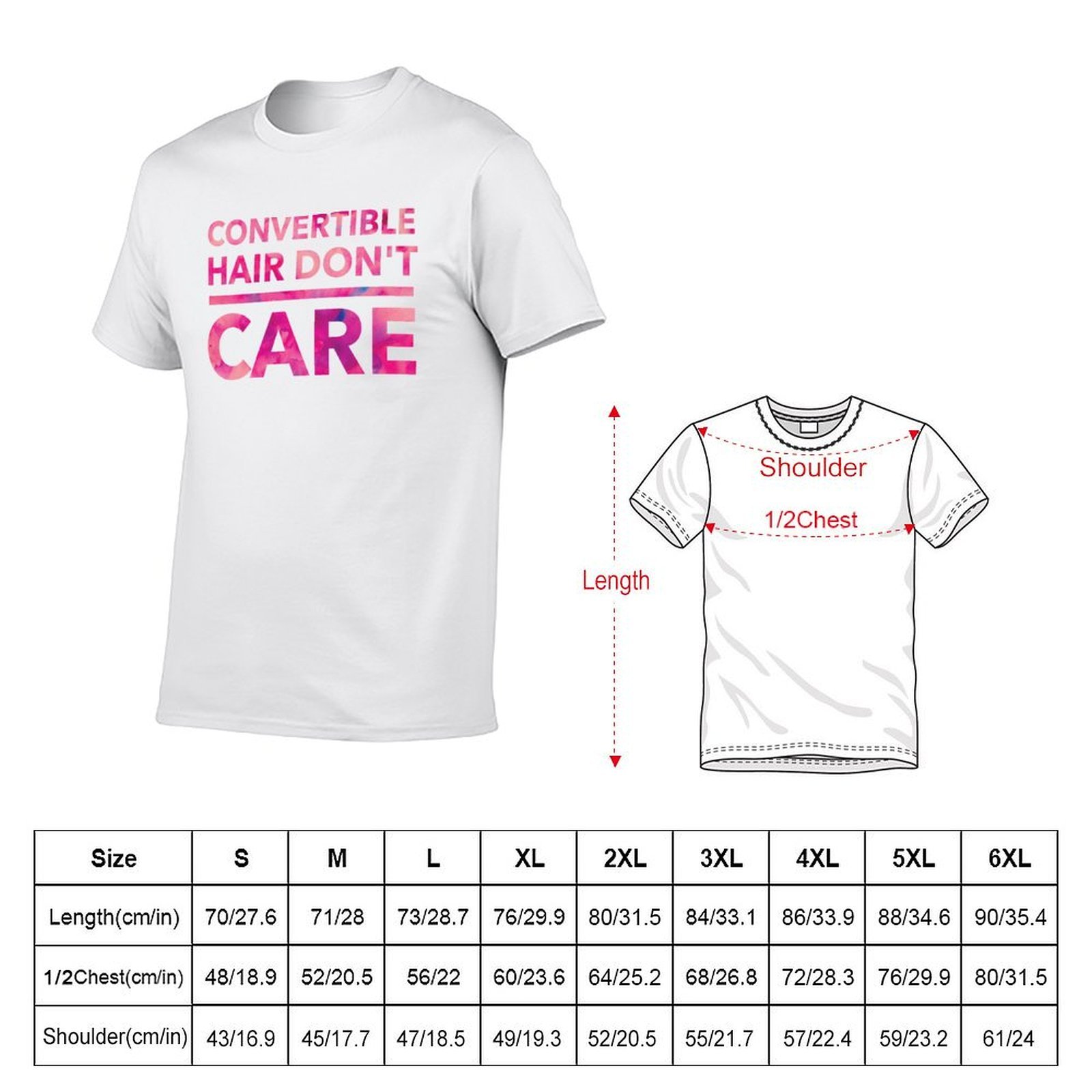 컨버터블 헤어 Don't Care 티셔츠 티셔츠 남성용 - Hair Care Luxury Brands 리뷰 및 가격