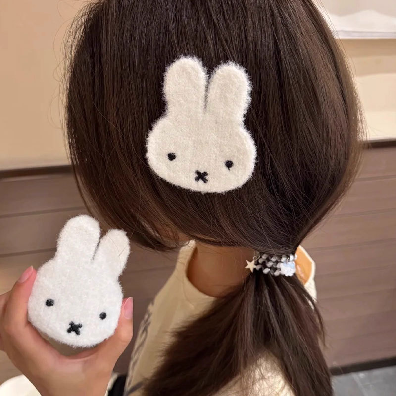 새로운 미피 토끼 벨크로 헤어 스티커 헤어웨어 달콤하고 - Clip In Hair Piece 리뷰 및 가격