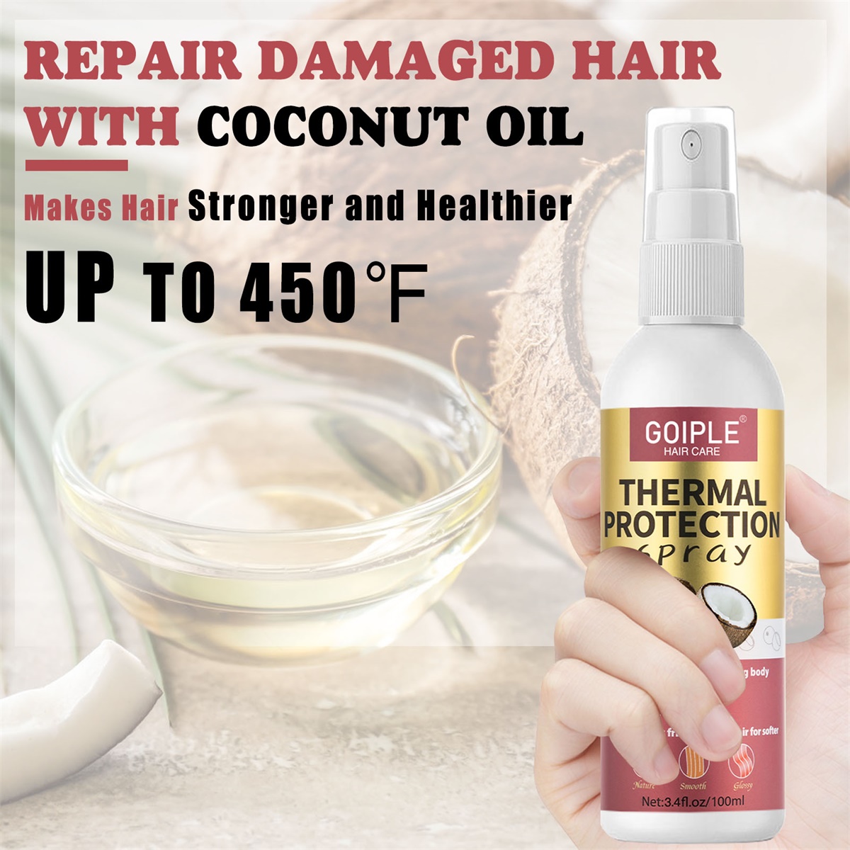 헤어 모이스처라이징 성장 키트, 천연 로즈마리 & 체베 - Hair Care Heat Protectant 리뷰 및 가격