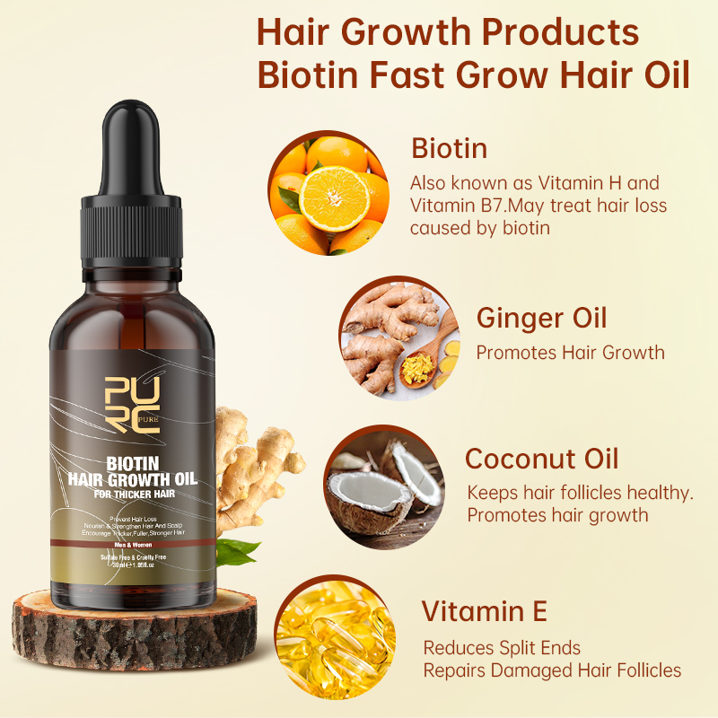 PURC 비오틴 헤어 성장 오일 샴푸 컨디셔너 세트 케 - Hair Care Keratin Treatment 리뷰 및 가격